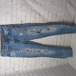 American eagle distressed extreme flex slim leg jeans